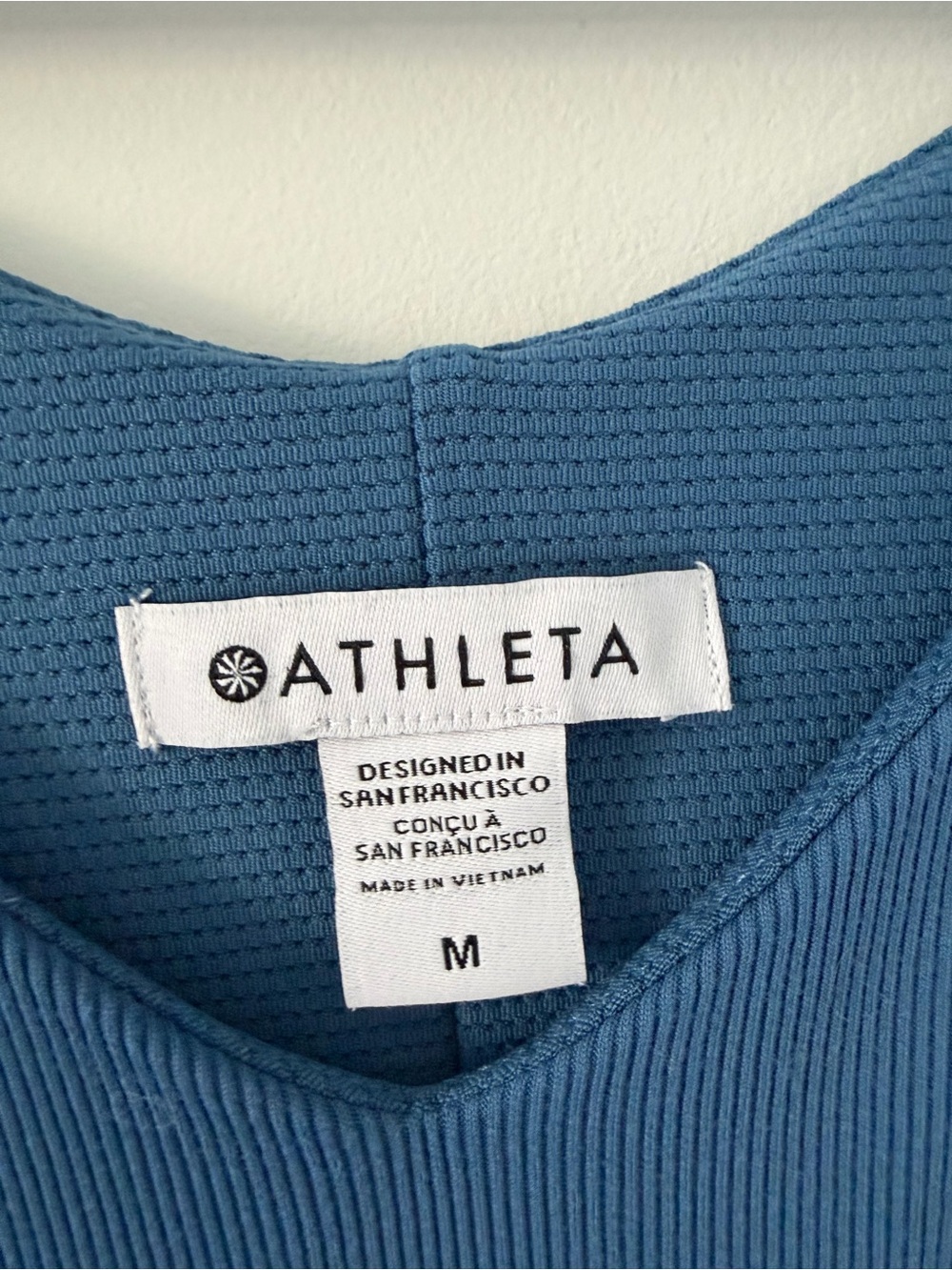 Athleta Ryder Cap Sleeve V Neck Midi Jay Blue Fit and Flare Dress Medium - Picture 4 of 10